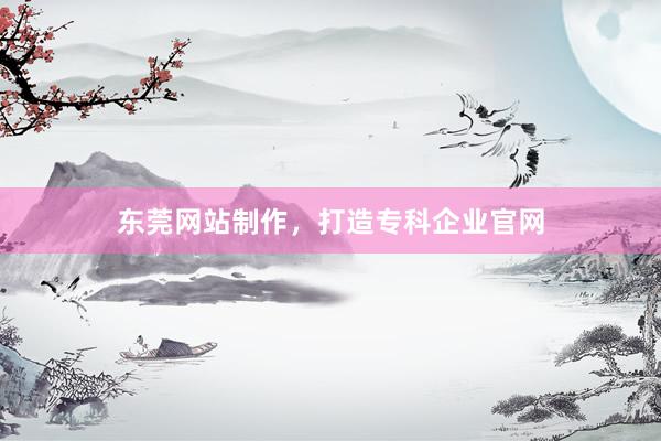 东莞网站制作，打造专科企业官网
